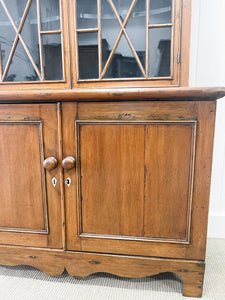 A Antique English Regency Bookcase Cabinet or Hutch