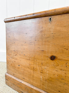 An Antique Pine Blanket Box c1890