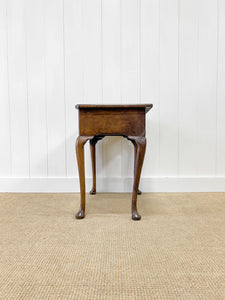 A Nice English Antique Inlaid Walnut Queen Anne Dressing Table