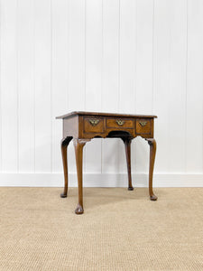 A Nice English Antique Inlaid Walnut Queen Anne Dressing Table