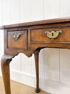 A Nice English Antique Inlaid Walnut Queen Anne Dressing Table