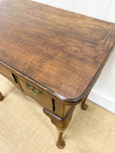 A Nice English Antique Inlaid Walnut Queen Anne Dressing Table