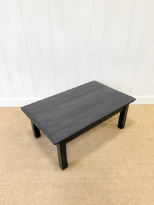 An English Country Pine Coffee Table in Black