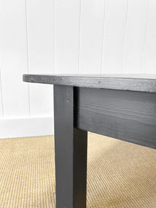 An English Country Pine Coffee Table in Black