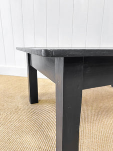 An English Country Pine Coffee Table in Black