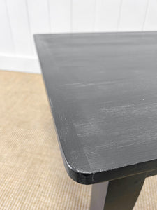 An English Country Pine Coffee Table in Black