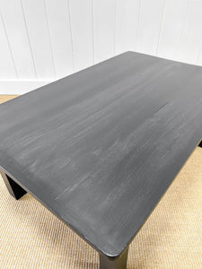 An English Country Pine Coffee Table in Black