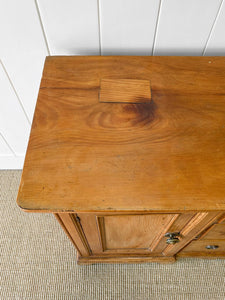 A Monumental English Country Pine Sideboard Buffet c1860