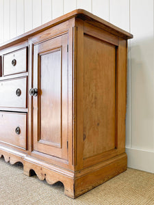 A Monumental English Country Pine Sideboard Buffet c1860