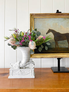 A Monumental English Country Pine Sideboard Buffet c1860