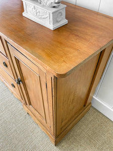 A Monumental English Country Pine Sideboard Buffet c1860