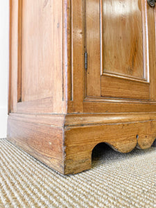 A Monumental English Country Pine Sideboard Buffet c1860