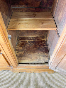 A Monumental English Country Pine Sideboard Buffet c1860