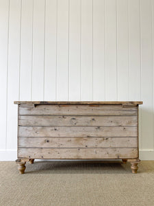 A Large English Pine Country 6 Drawer Buffet or Sideboard c1860