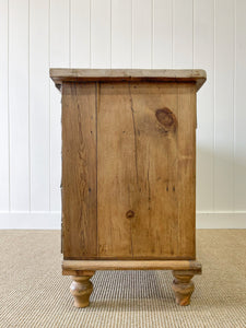 A Large English Pine Country 6 Drawer Buffet or Sideboard c1860