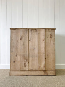 A Large English Pine Chest of Drawers Dresser with Wooden Knobs c1890