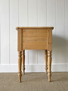 A Charming English Pine Nightstand c1890