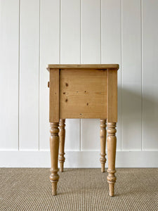 A Charming English Pine Nightstand c1890