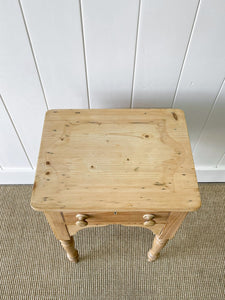 A Charming English Pine Nightstand c1890