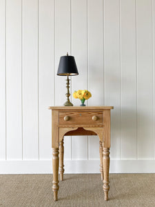 A Charming English Pine Nightstand c1890