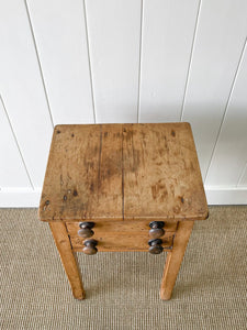 A Charming English Pine Nightstand c1890