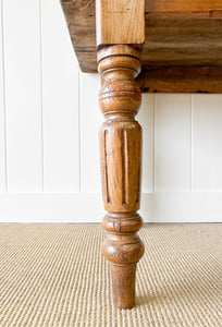 An Antique English Country Pine 6ft Dining Table