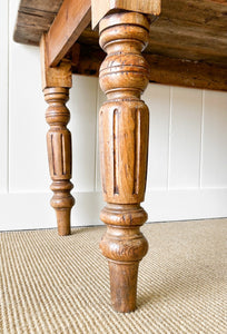 An Antique English Country Pine 6ft Dining Table