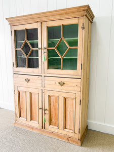 A 19th Century English Pine Bookcase Cabinet or Hutch