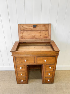 An Antique English Pine Clerk's Desk c1880