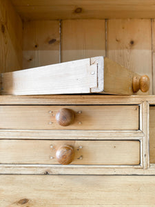 A Delightful 19th Century Pine Glazed Cupboard Cabinet