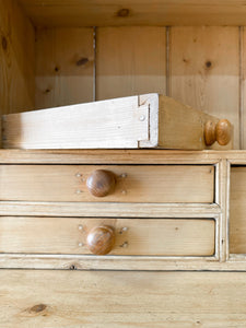 A Delightful 19th Century Pine Glazed Cupboard Cabinet