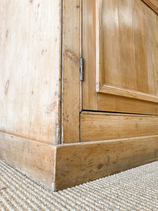 A Delightful 19th Century Pine Glazed Cupboard Cabinet