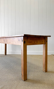 A Large Antique 8 ft English Pine Hunt Table or Console Table