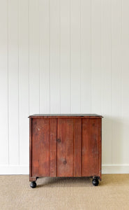 An Ebonized Antique English Chest of Drawers/Dresser