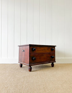 A Petite Antique English Chest of Drawers Dresser c1890