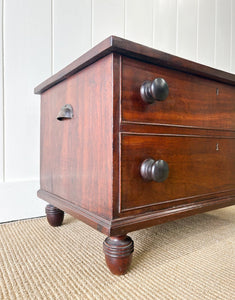 A Petite Antique English Chest of Drawers Dresser c1890