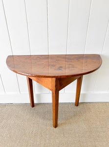 A Petite English Demi-Lune Tea Table