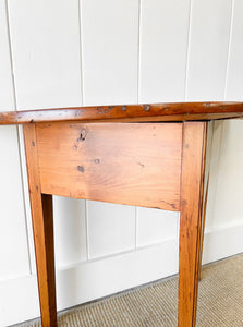 A Petite English Demi-Lune Tea Table