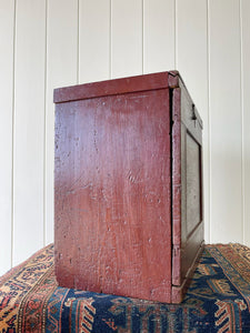 An English Pine Mobile Desk or Pigeon Hole Box c1890