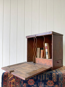 An English Pine Mobile Desk or Pigeon Hole Box c1890