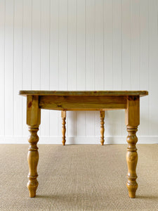 An English Country Pine 7ft Dining Farmhouse Table