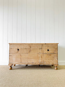 A Large English Pine Country 7 Drawer Buffet or Sideboard c1860