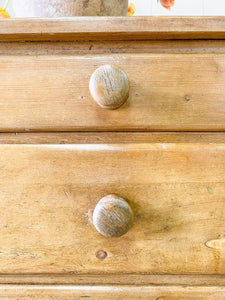 A Large English Pine Country 7 Drawer Buffet or Sideboard c1860