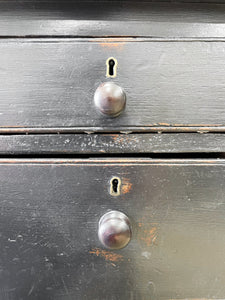 Antique English Pine Pedestal Desk with c1890