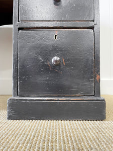 Antique English Pine Pedestal Desk with c1890