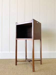 A Charming English Georgian Mahogany Nightstand c1820