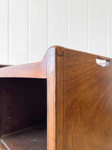 A Charming English Georgian Mahogany Nightstand c1820