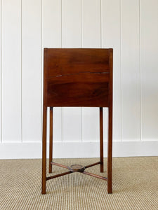 A Charming English Georgian Mahogany Nightstand c1820