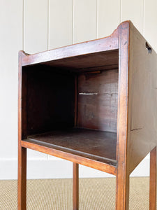 A Charming English Georgian Mahogany Nightstand c1820