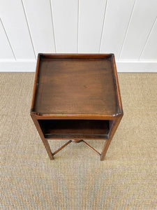 A Charming English Georgian Mahogany Nightstand c1820